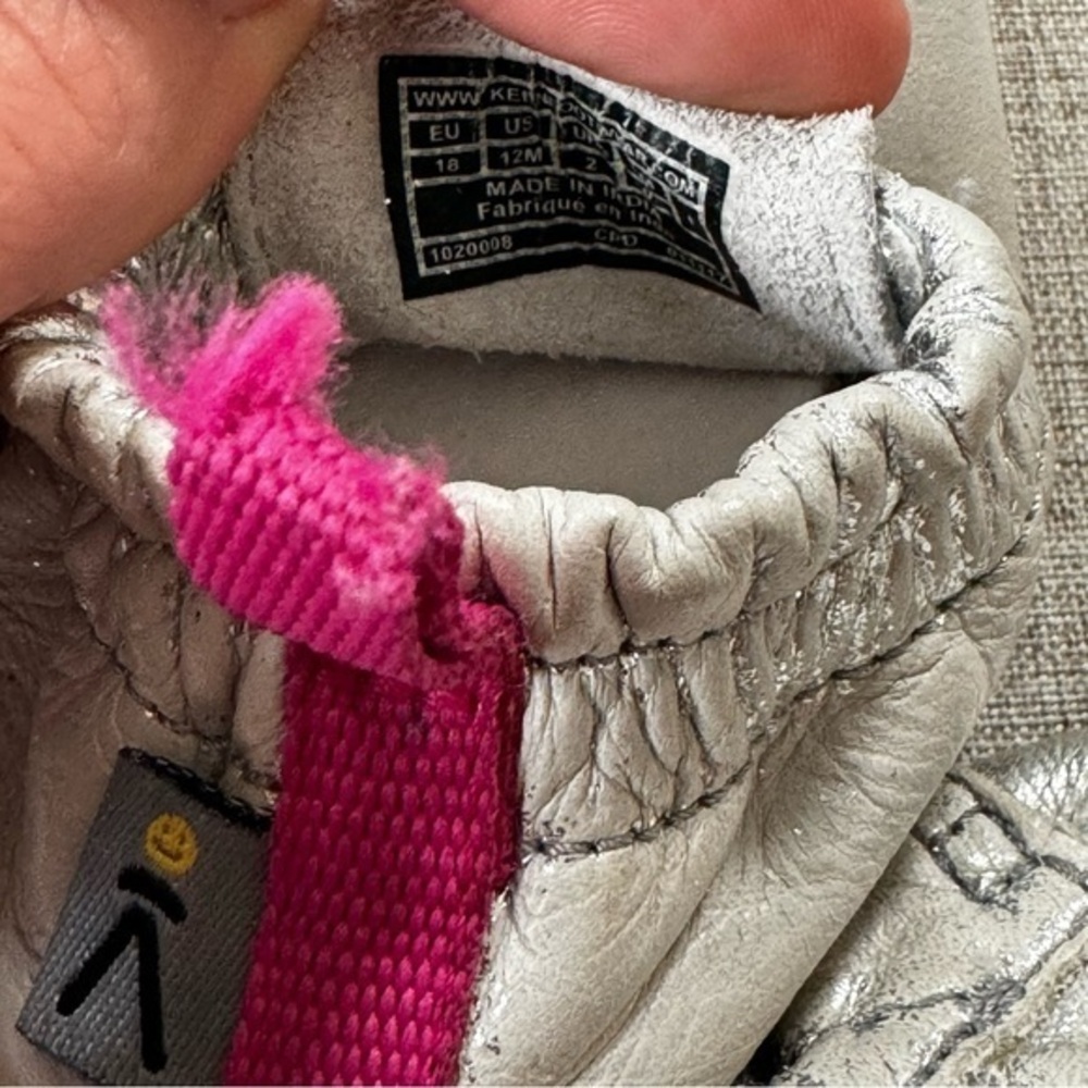 KEEN Silver and pink Leather booties for girls infant baby crawler 12 Months - Picture 6 of 8